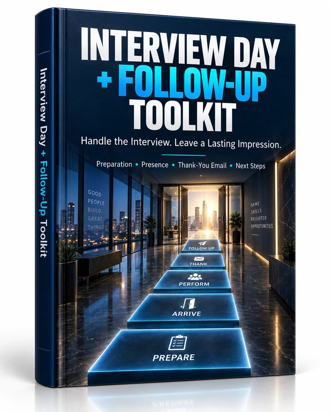 Cover of Interview Day + Follow-Up Toolkit — 18 pages